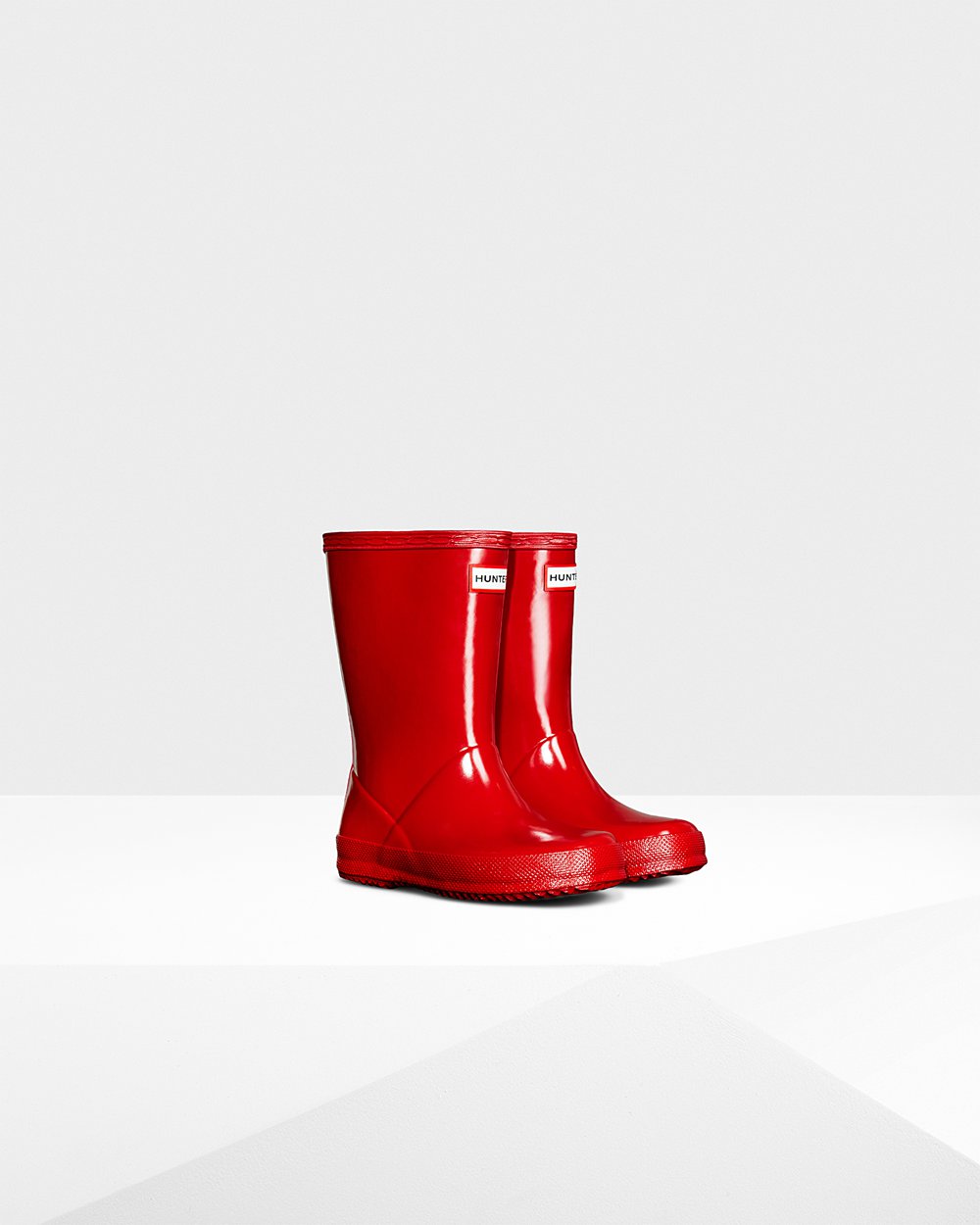 Kids Hunter Rain Boots Red - Original First Classic Gloss - 9056287-KH